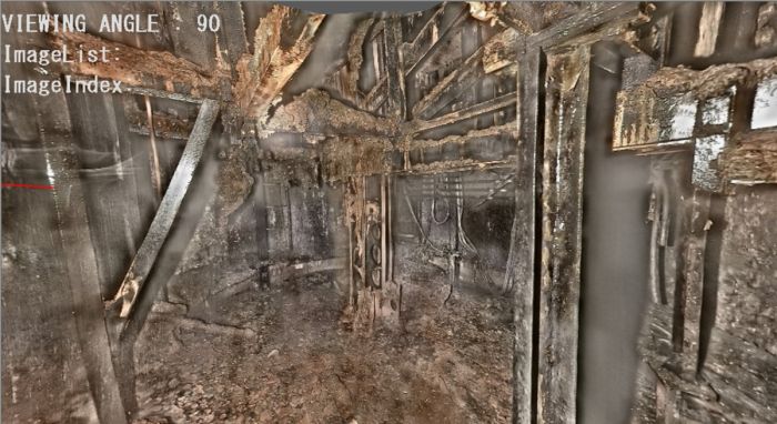 Aufnahme aus dem Inneren von Block 2 Aufnahme aus dem Inneren von Block 2